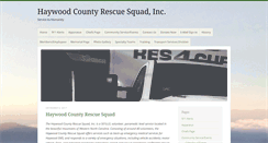 Desktop Screenshot of haywoodrescue.org
